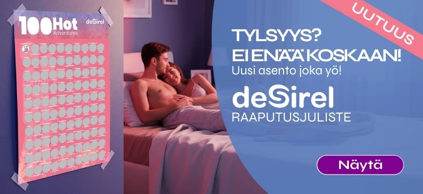 Desirel - 100 seksiasennon raaputettava julistepeli | Sex Shop Suomi Desirel.fi 