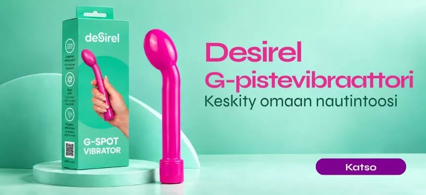 Uusi kaareva Desirel G-pistevibraattori kohdennettuun nautintoon | Sex Shop Suomi Desirel.fi