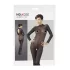 NO:XQSE - seksikäs catsuit - verkkokangas - musta