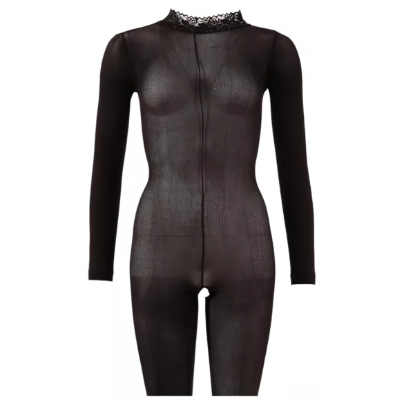 NO:XQSE - seksikäs catsuit - verkkokangas - musta - XL/XXL
