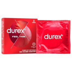 Durex Feel Thin - ohut kondomi - luonnollinen tunne - 3 kpl