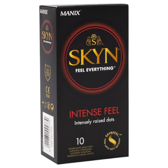 Manix SKYN Intense - lateksiton nystyräkumipaketti 10 kpl