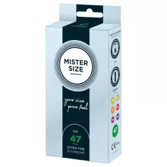 Mister Size - ohut kondomi - 47 mm - 10 kpl