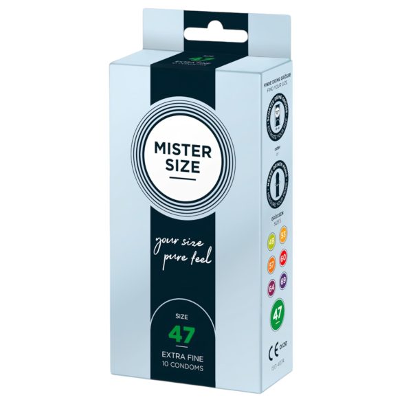 Mister Size ohut kondomi - 47mm (10 kpl)