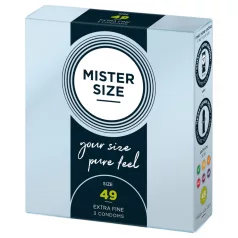 Mister Size - ohuet kondomit - 49mm - 3 kpl