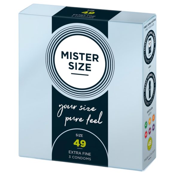 Mister Size ohut kondomi - 49mm (3 kpl)