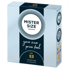 Mister Size - ohut kondomi - 53 mm - 3 kpl