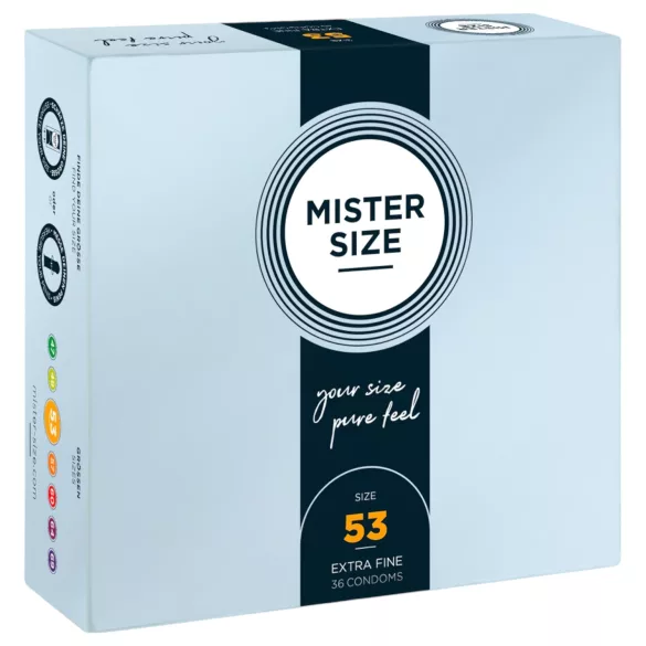 Mister Size - ohut kondomi - 53 mm - 36 kpl