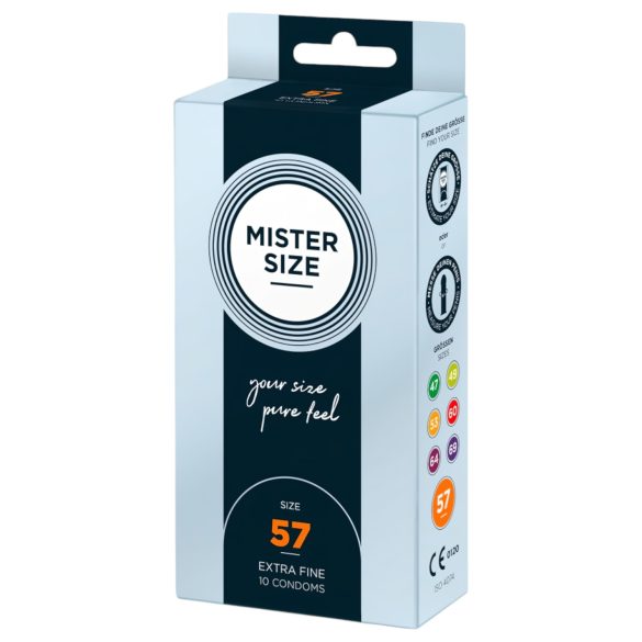 Mister Size ohut kondomi - 57mm (10 kpl)