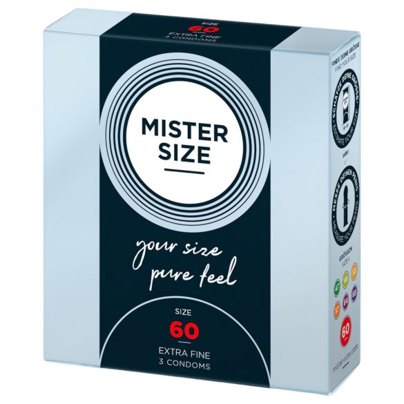 Mister Size ohut kondomi - 60mm (3 kpl)