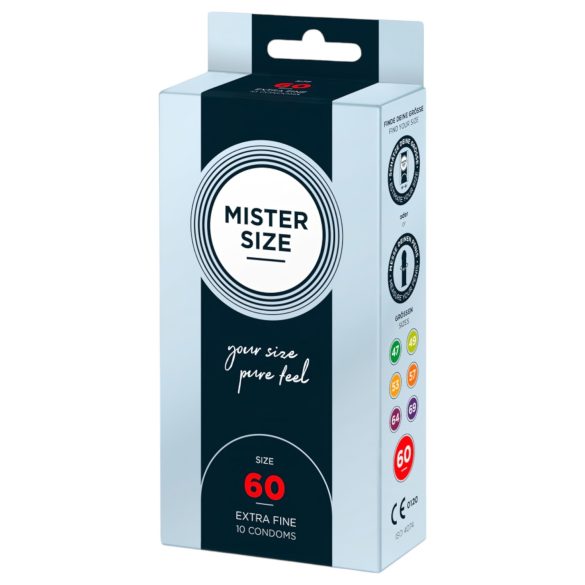 Mister Size ohut kondomi - 60 mm (10 kpl)