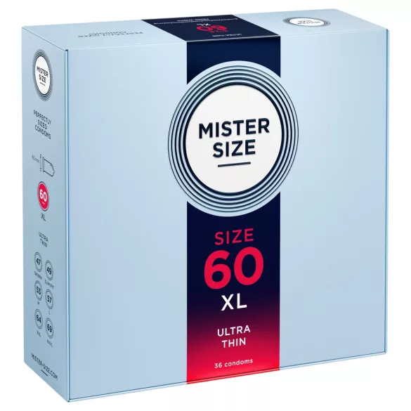 Mister Size - ohut kondomi - 60 mm - 36 kpl