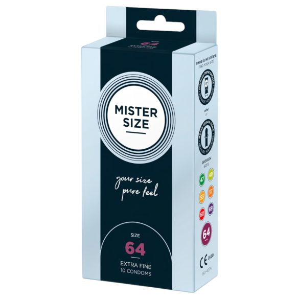 Mister Size ohut kondomi - 64mm (10 kpl)