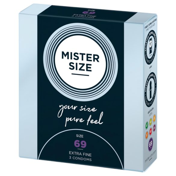 Mister Size ohut kondomi - 69mm (3kpl)