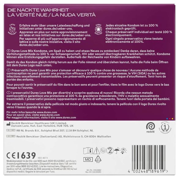 Durex Love Mix - kondomipaketti - 40 kpl