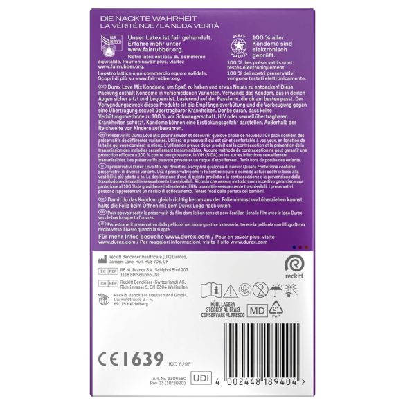 Durex Love Mix - kondomipakkaus 18 kpl