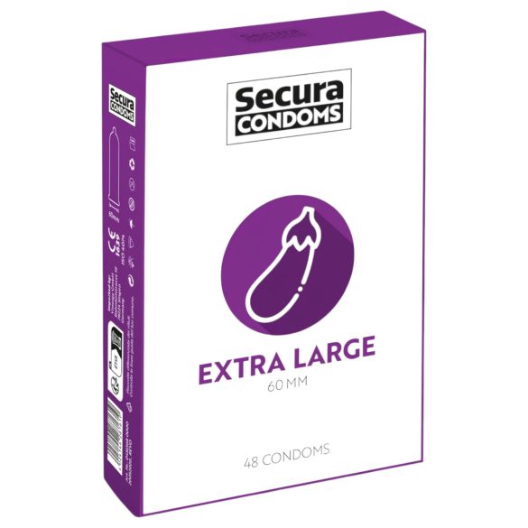 Secura Munakoiso - ekstra iso kondomi - 60mm (48kpl)