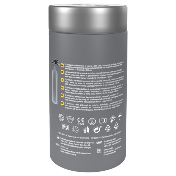 ONE - kondomi - erittäin ohut - 12 kpl