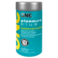 ONE Pleasure Plus - sisäuritettu kondomi - 12 kpl