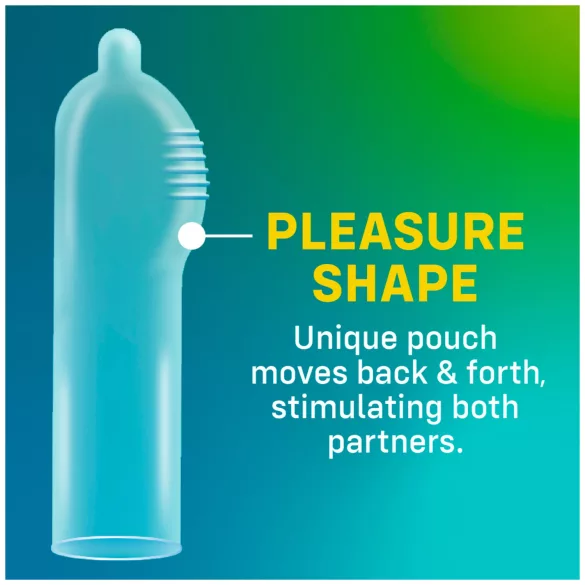 ONE Pleasure Plus - sisäuritettu kondomi - 12 kpl