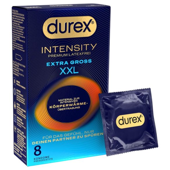 Durex Intensity XXL - lateksiton kondomi - 8 kpl