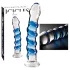Icicles No. 5 - lasidildo - spiraalinen - kirkas/sininen
