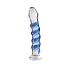 Icicles No. 5 - lasidildo - spiraalinen - kirkas/sininen
