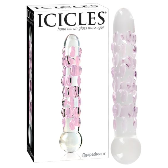 Icicles No. 7 - helmillä koristeltu lasidildo
