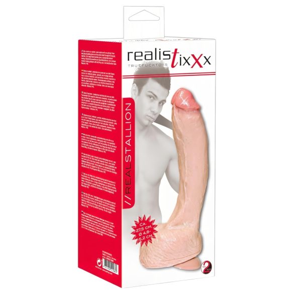 realistixxx Giant - iso dildo - realistinen - luonnollinen väri