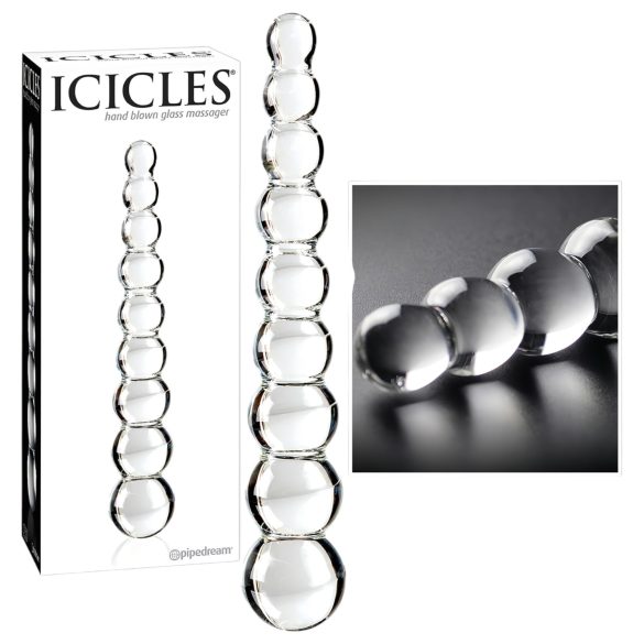 Icicles No. 2 - Lasipallo Dildo (Kirkas)