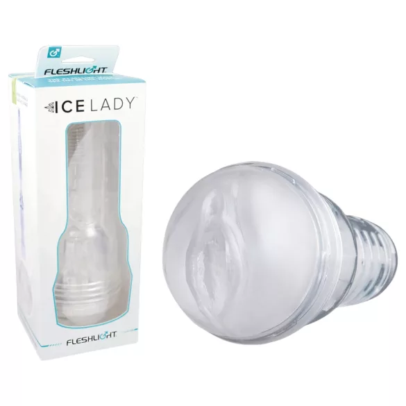 Fleshlight Ice Lady - läpinäkyvä tekovagina - kristallinkirkas