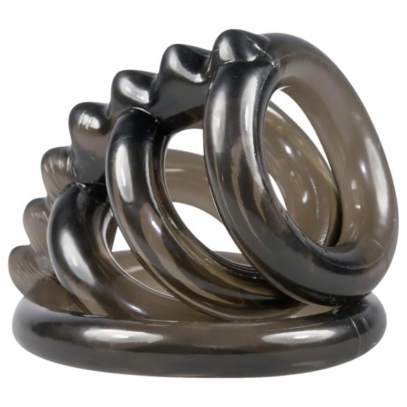 Bad Kitty - peniksen neliosainen piikkirengas - silikon