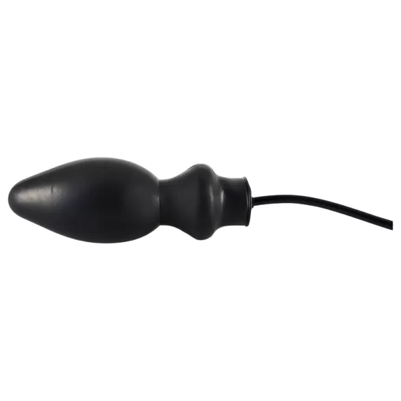 Latex pumpattava suuri anustappi (musta)
