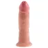 King Cock - realistinen dildo imukupilla 23cm - beige