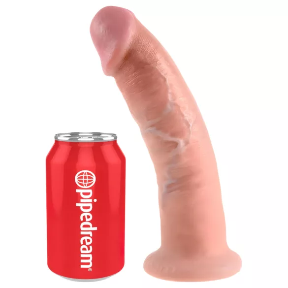 King Cock - realistinen dildo imukupilla 23cm - beige