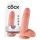 King Cock 7" Kiveksillä Varustettu Dildo (18 cm) - Luonnollinen