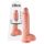 King Cock 10 suuri testikivekäs dildo (25 cm) - luonnollinen