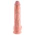 King Cock 10 suuri testikivekäs dildo (25 cm) - luonnollinen