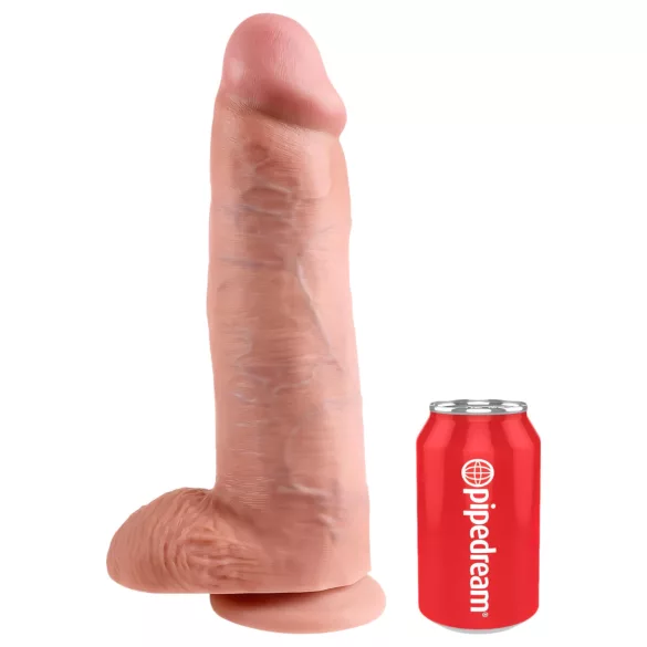 King Cock - realistinen dildo kiveksillä - 30 cm - iho