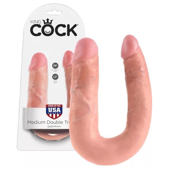 King Cock - kaksoisdildo - keskikoko - luonnollinen