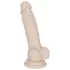 You2Toys - silikoninen dildon imukupilla - keskikokoinen (nude)