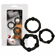 You2Toys - penisrenkaat setti - musta 3 kpl