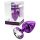 DIOGOL Anni - valkoinen kivinen anaalitappi - violetti (2,5 cm)