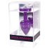 DIOGOL Anni - valkoinen kivinen anaalitappi - violetti (2,5 cm)