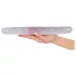 Kristalli - kaksipäinen dildo - 34 cm - kirkas