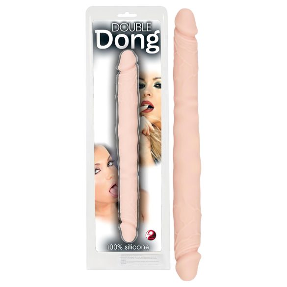 You2Toys - tupladildo - silikoni - luonnollinen väri