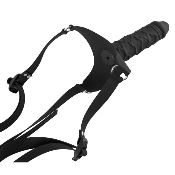 You2Toys - Strap-on dildo - silikoni - musta