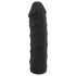 You2Toys - Silikoni Strap-On - kiinnitettävä dildo (musta)
