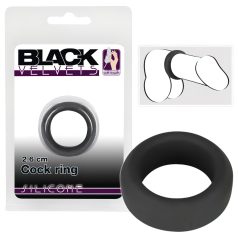 Black Velvets - paksu penisrengas 2,6 cm - musta
