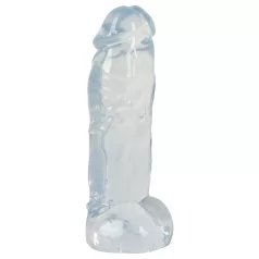 Crystal Clear Big Dong - geelimäinen jättidildo (21,5 cm)